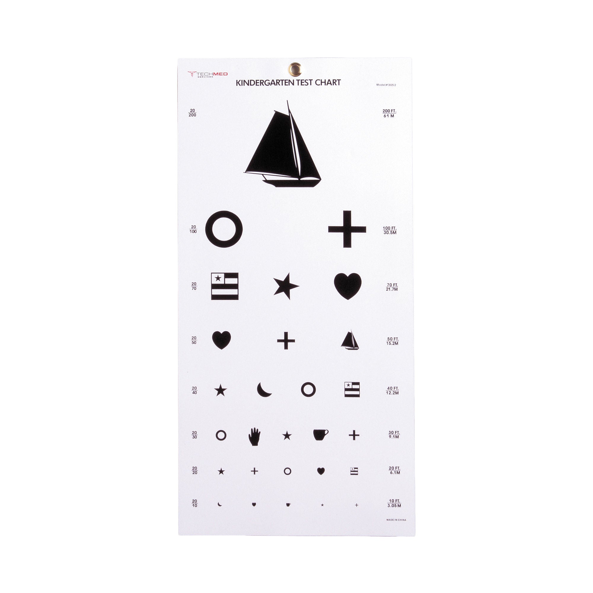McKesson Preschool Eye Test Chart MK 1038454