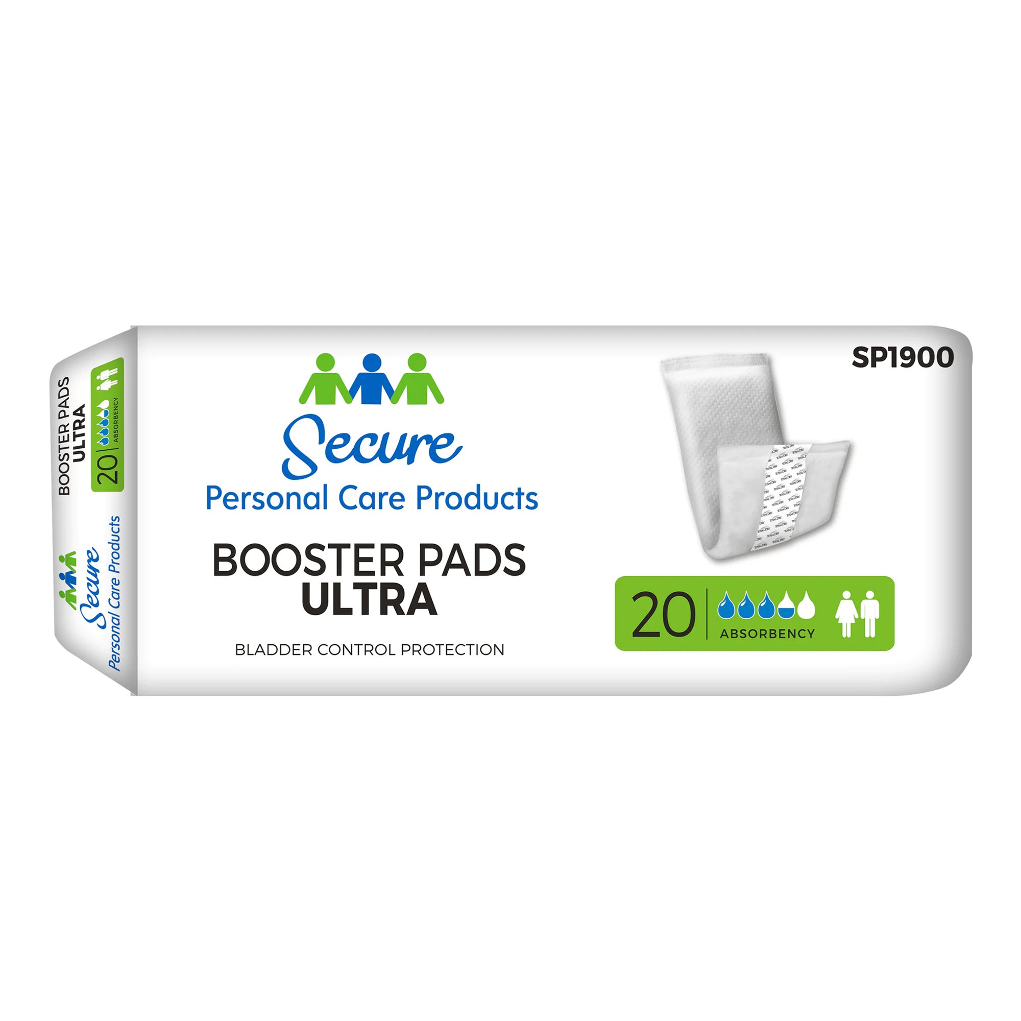 Secure Booster Pad Ultra Moderate Extra Incontinence Booster Pad, 13-Inch Length MK 975713