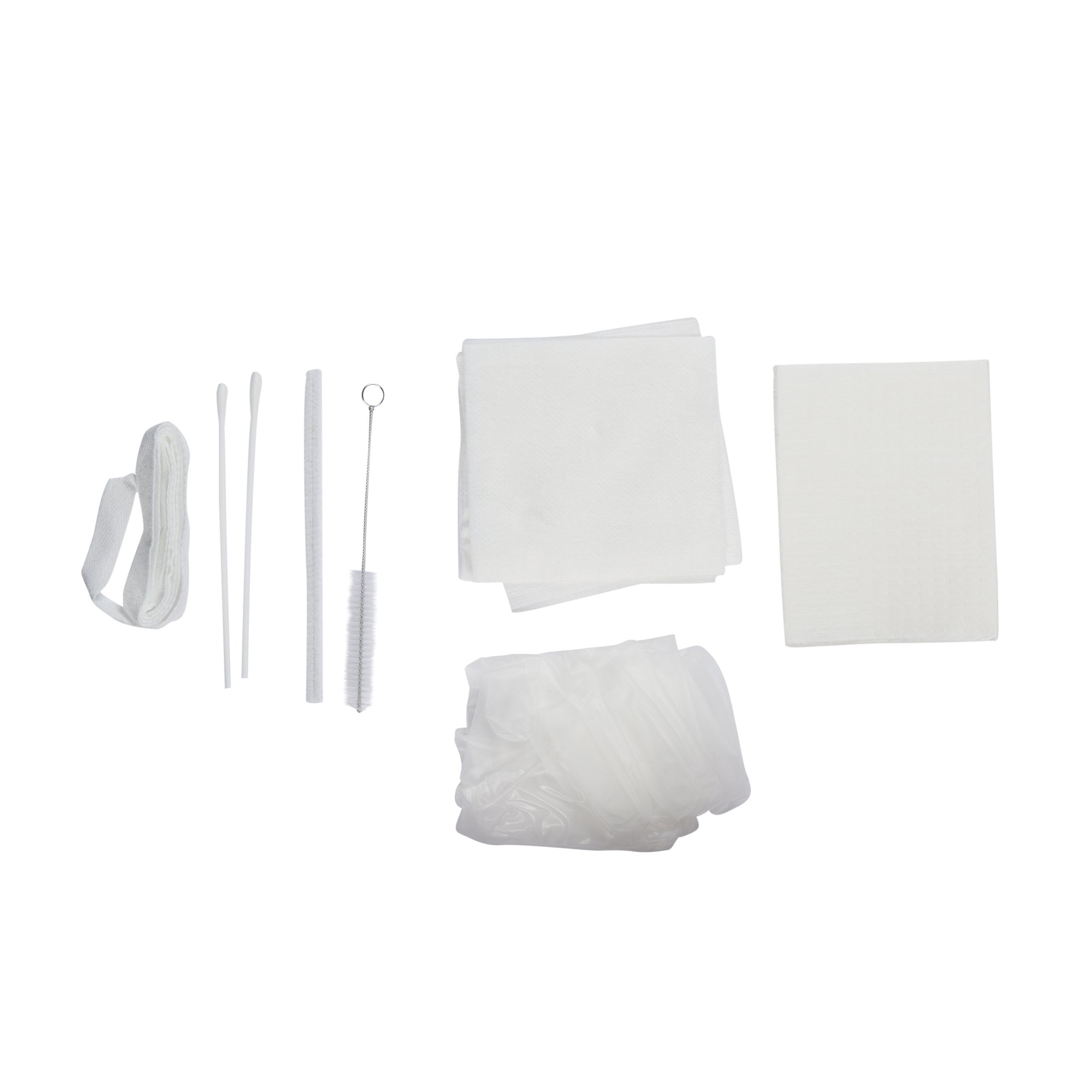 dynarex Tracheostomy Care Kit, 3 Compartments w/ Vinyl Gloves MK 637373