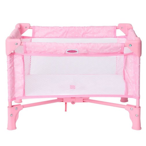 Pink Hearts Pack and Play