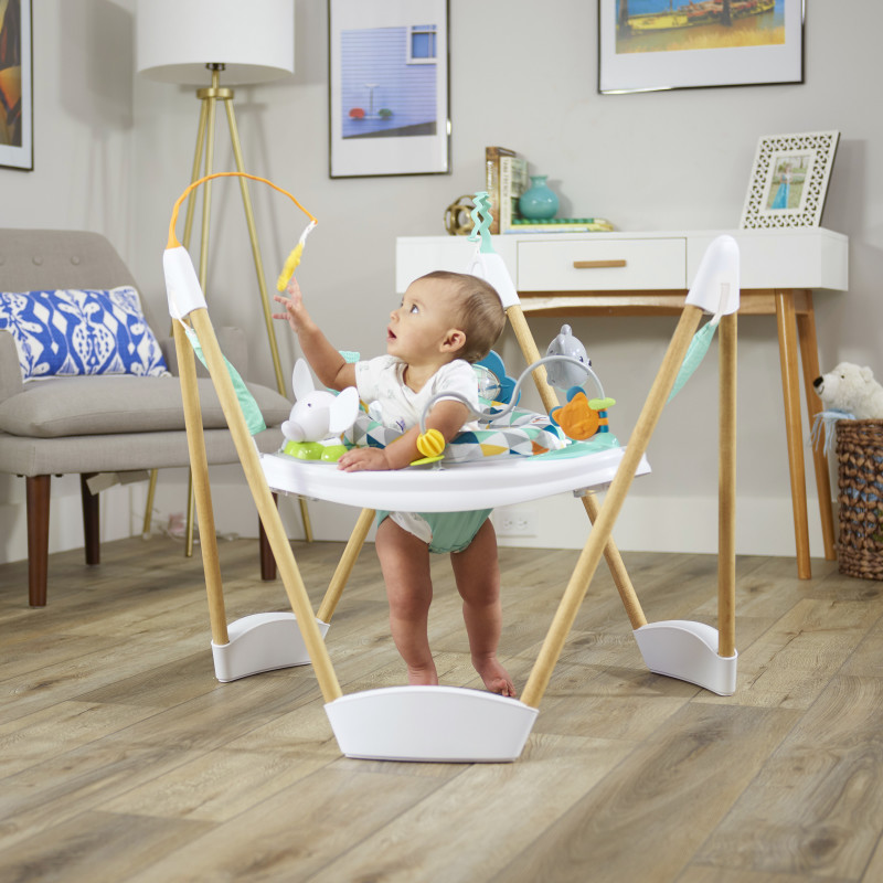 wooden exersaucer