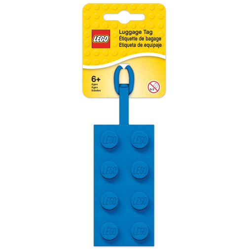LEGO Bag Tag - Blue Brick (2X4)