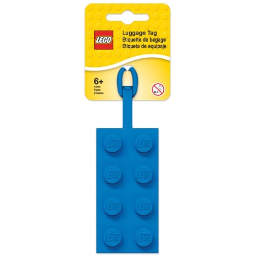 LEGO Bag Tag - Blue Brick (2X4)