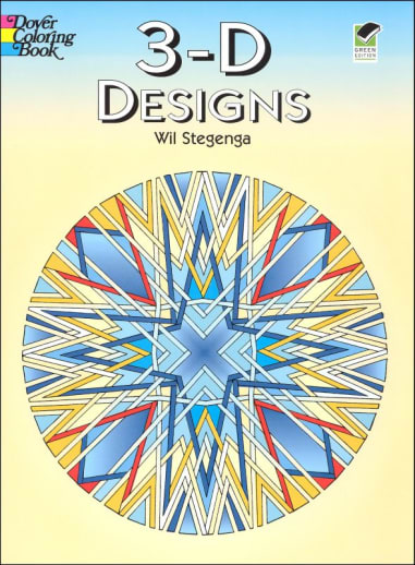 3-D Geometric Designs Coloring Book