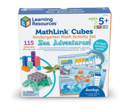 Learning Resources MathLink Cubes Kindergarten Math Activity: Sea Adventures!