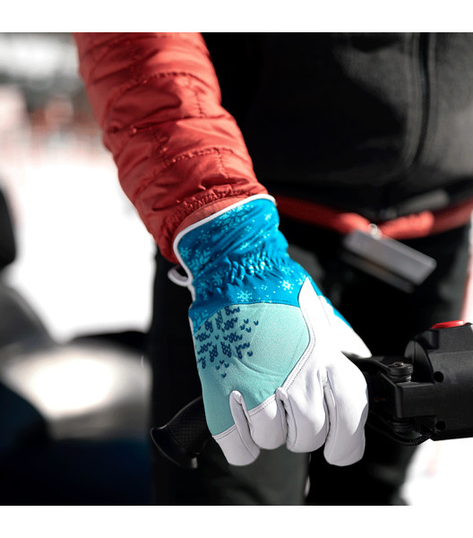 Women's KincoPro&trade; Lined Premium Grain Goatskin & Synthetic Hybrid, Blue, large