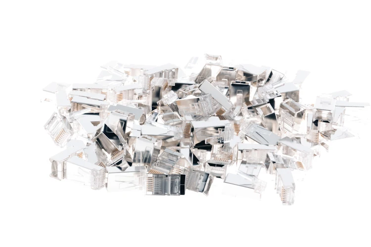 RJ45 Cat5E Modular Plugs/Connectors for STP Stranded Wire (100)