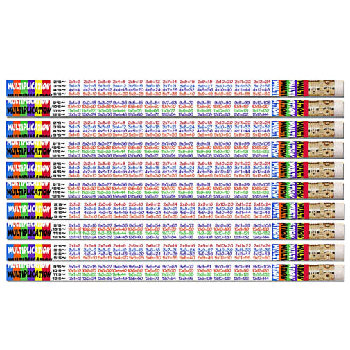 Multiplication Tables Pencils (Dozen)