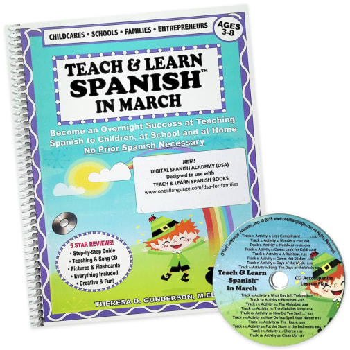 Teach & Learn Spanish in March (Book & CD)