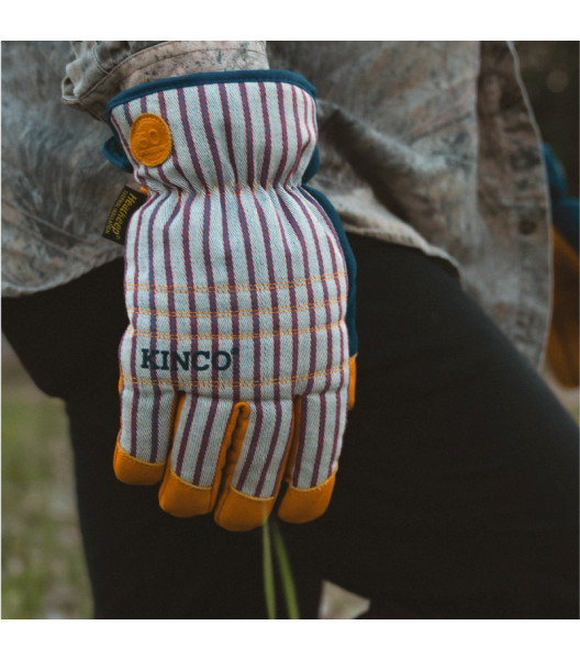 50th Anniversary KincoPro&trade; Lined Premium Grain Buffalo Palm & Synthetic Hybrid, Striped, large