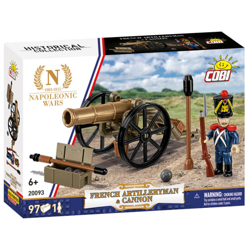 French Artilleryman & Cannon - 96 pieces (Napoleonic Wars)