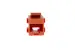 Cat6 RJ45 Inline Coupler Type Keystone Jack, Orange