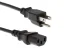 AC Power Cord, 5-15P to C13, 18 AWG, 2ft, Black
