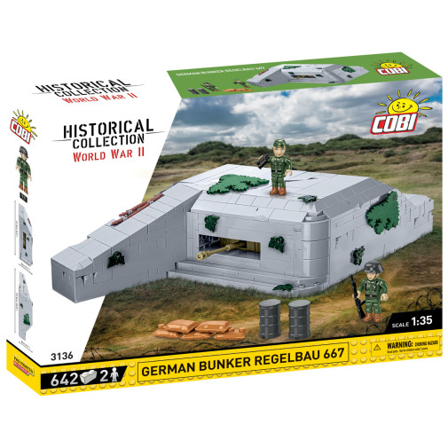 German Bunker Regelbau 667 - 642 pieces (World War II Historical Collection)