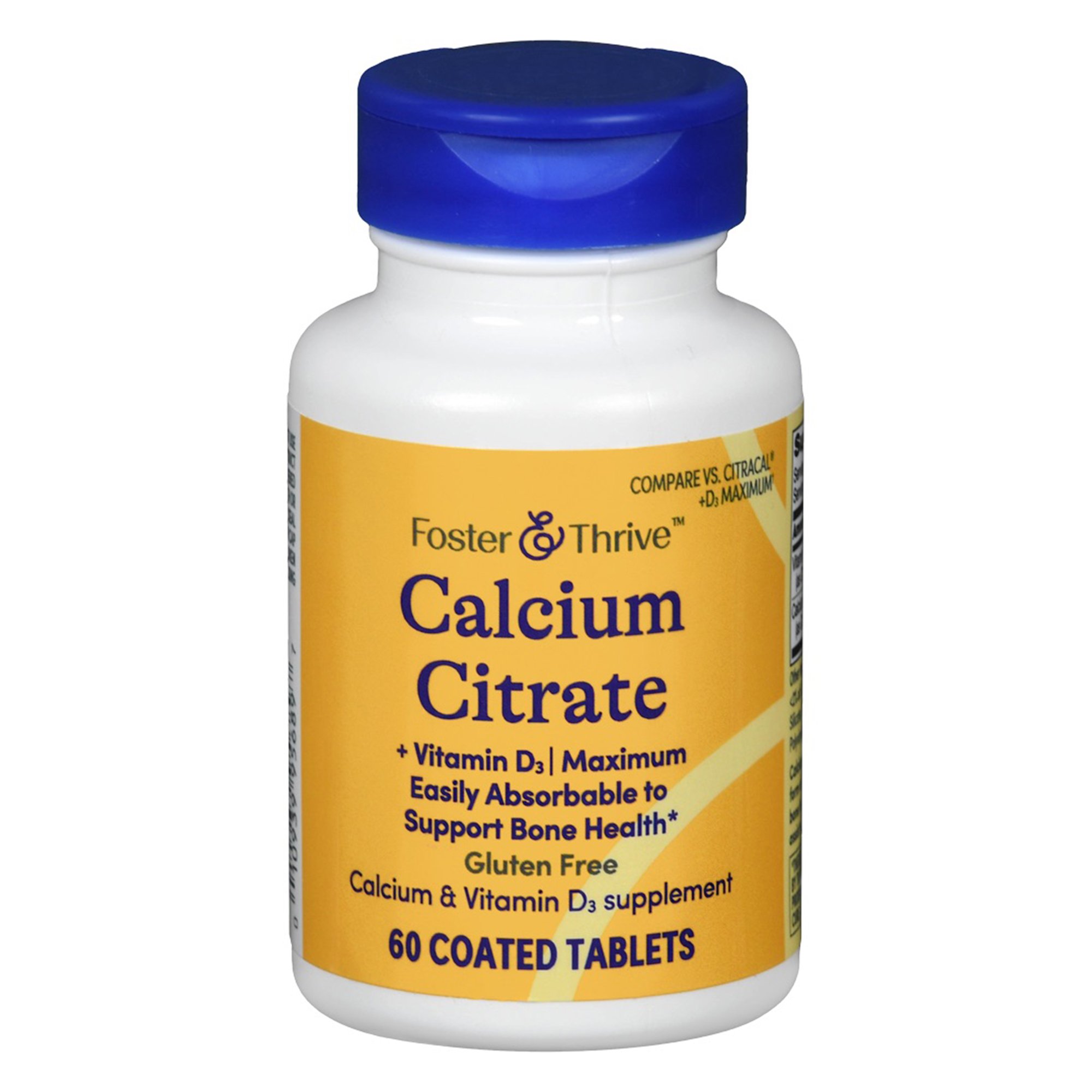 Foster & Thrive Calcium Citrate + Vitamin D-3 Coated Tablets Maximum MK 1246966