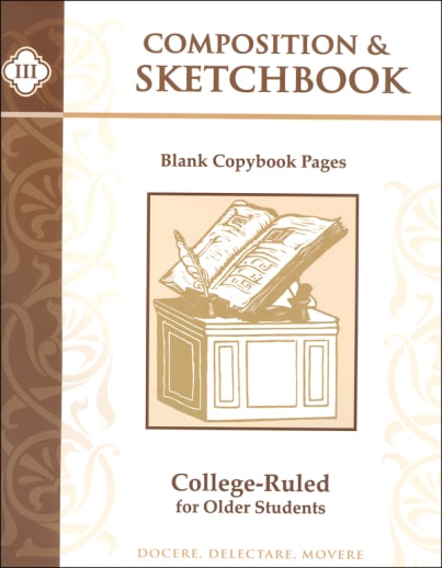 Composition and Sketchbook III College-Ruled for Older Students