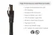 CAT8 Shielded Ethernet Patch Cable, 40Gbps, Snagless, 25 ft, Black
