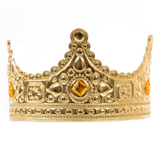 Little Adventures Gold Royal Full Crown Dress Up Accessory