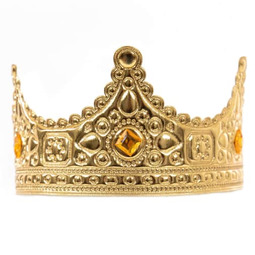 Little Adventures Gold Royal Full Crown Dress Up Accessory