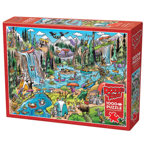 Doodle Town: Bookshop Bedlam Puzzle (1000 Pieces)