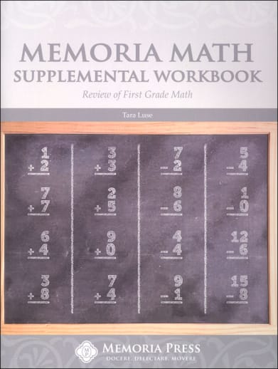 Memoria Math Supplemental Workbook: Review of First Grade Math