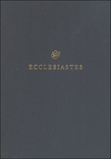 Ecclesiastes Scripture Journal (ESV Scripture Journals)