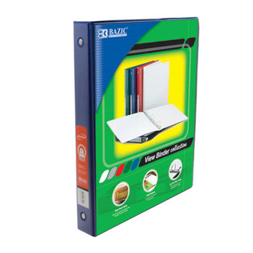 Binder - 3-Ring View 1" Blue