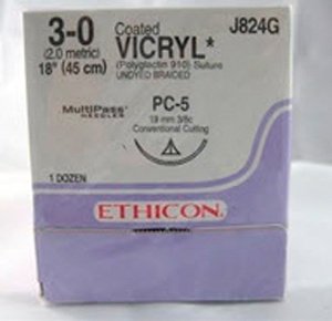 Coated Vicryl Suture with Needle MK 129437