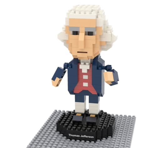 Mini Building Blocks: Thomas Jefferson (292 pieces)