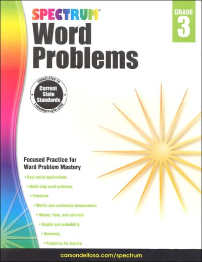 Spectrum Word Problems Grade 3