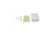 RJ45 Dual Port Cat6 Surface Mount Jack, White