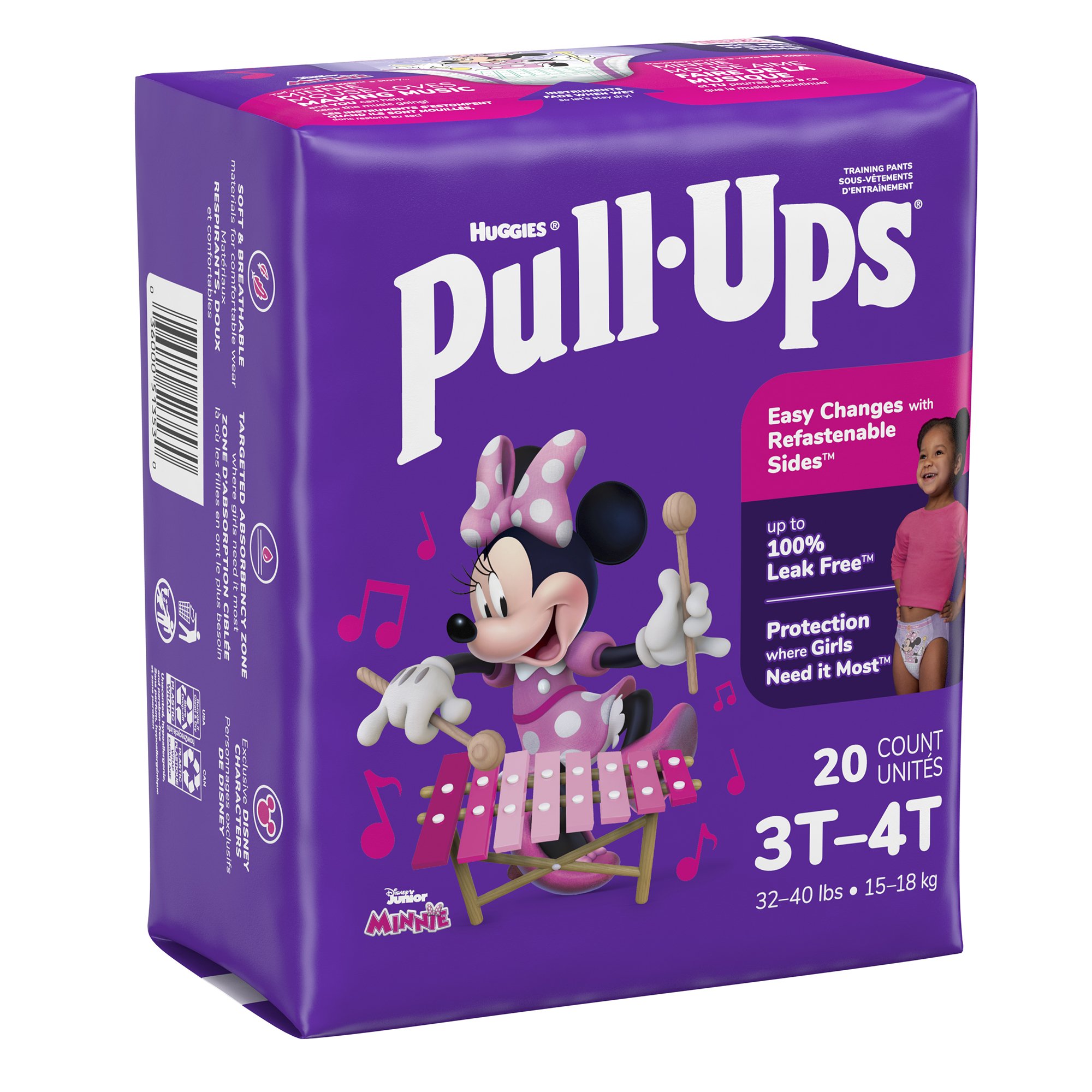 Huggies Pull-Ups Learning Designs for Girls Training Pants, 3T to 4T MK 1160319