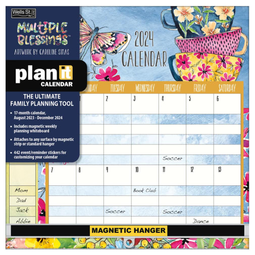 Multiple Blessings Plan-It Wall Calendar (August 2024 - December 2025)