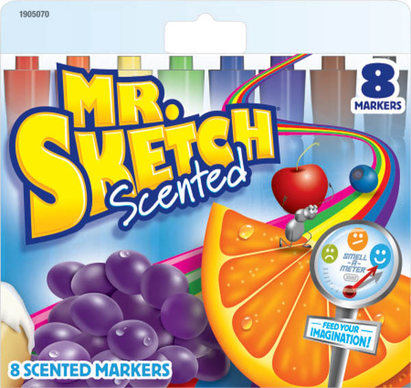 Kids Art Set, 12 Mr Sketch Scented Gel Crayons, Craft Color