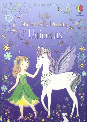 Little Sticker Dolly Dressing - Unicorns (Usborne)