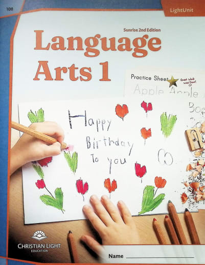 Christian Light Language Arts LightUnit 108 Sunrise 2nd Edition
