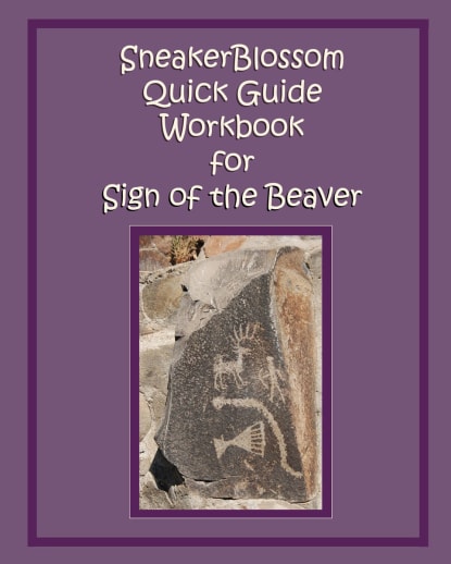SneakerBlossom Quick Guide Workbook for Sign of the Beaver