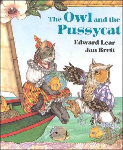 The Owl and the Pussycat by Edward Lear & Jann Brett (Board Book)