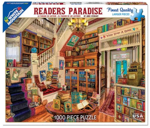 White Mountain Reader's Paradise Jigsaw Puzzle (1000 piece)