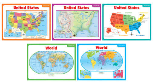 Teaching Maps (5-Map Set)