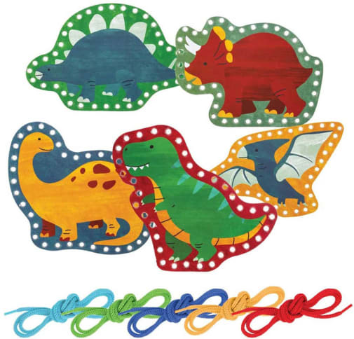 Lacing Cards - Dinos