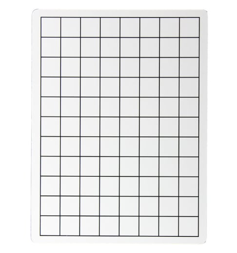 1" Squares Grid Board (Two-Sided) 9" x 12"