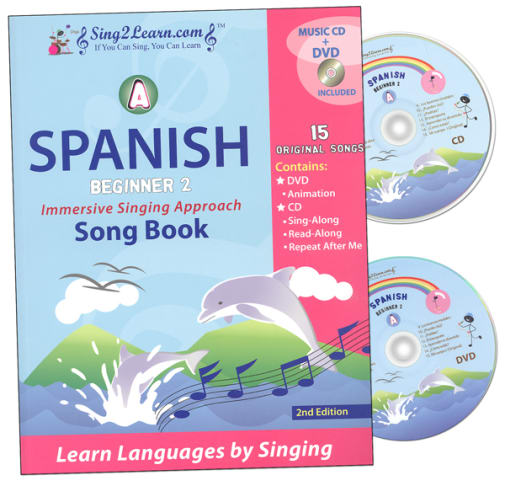 Spanish Beginner 2A Combo (Song Book, CD, DVD)