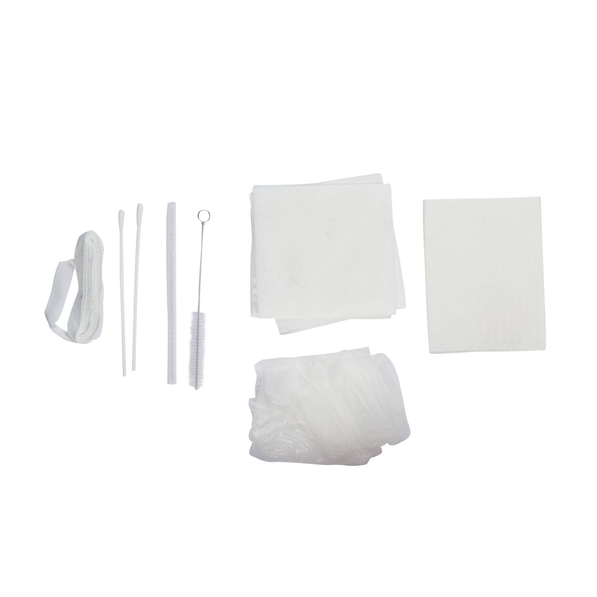 dynarex Tracheostomy Care Kit, 3 Compartments w/ Vinyl Gloves MK 637373