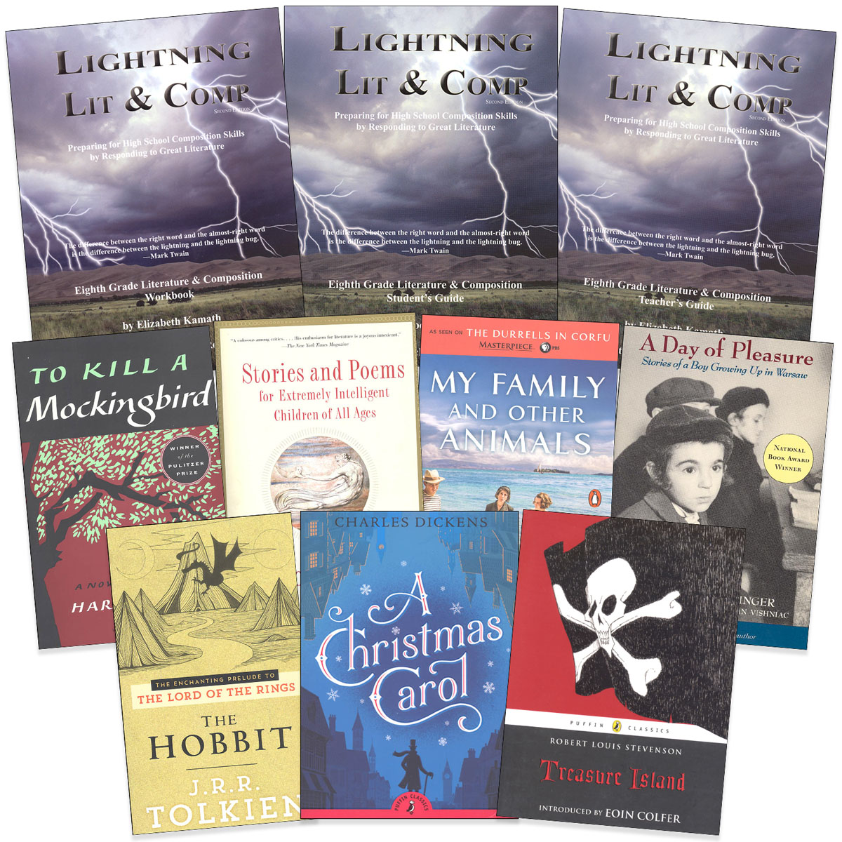 Lightning Lit & Comp Eighth Grade Pack with Stories and Poems