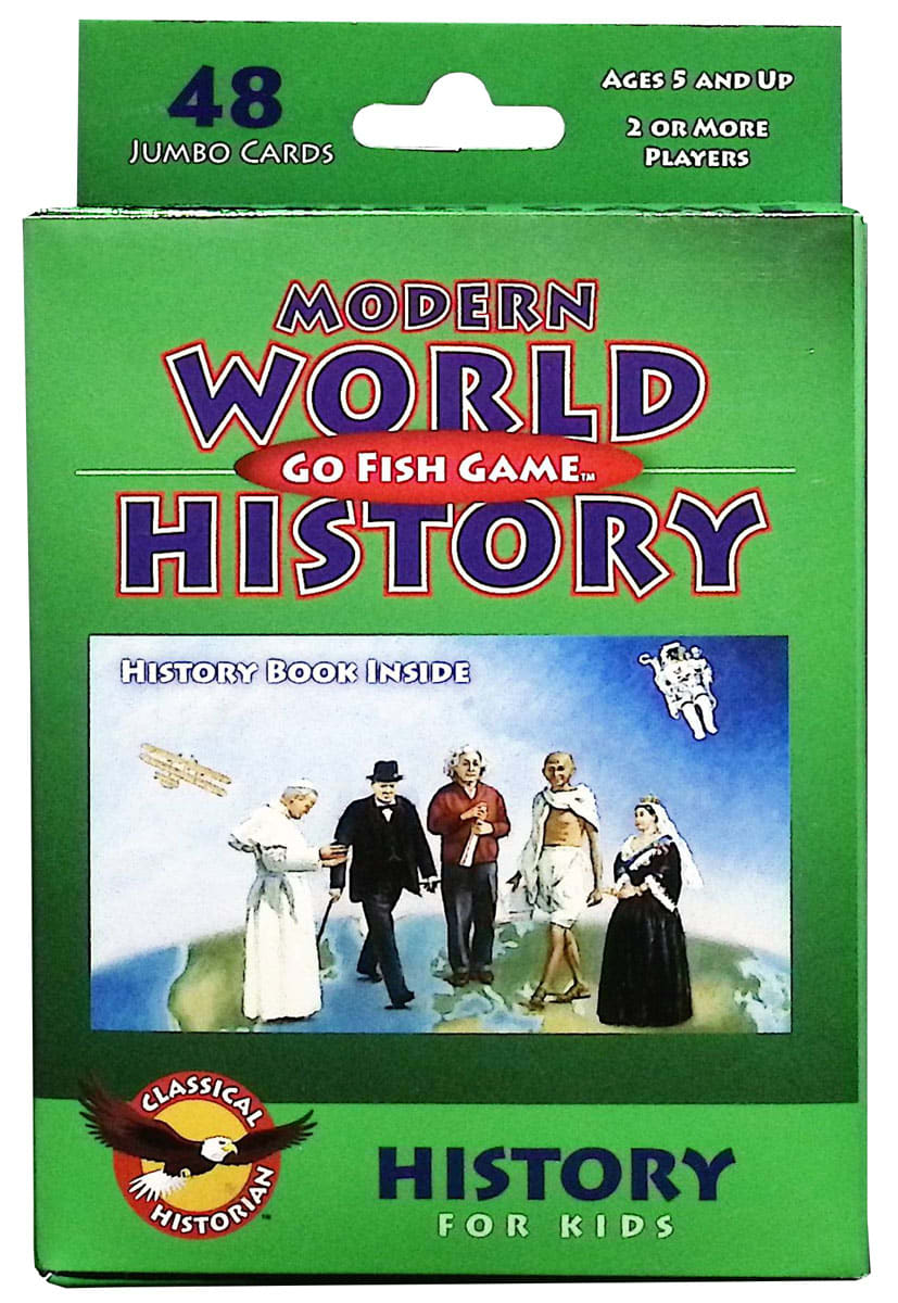 Modern World History Go Fish Game with History Booklet