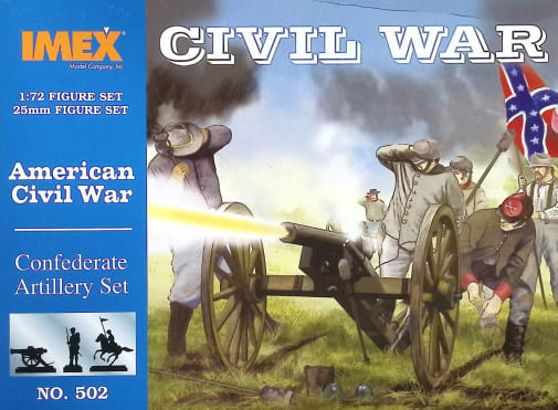 Confederate Artillery Set 1/72 Scale
