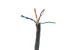 Cat6 Bulk Ethernet Cable, Unshielded, Stranded, CM, Pull Box, 1000 ft, 550 Mhz, Black