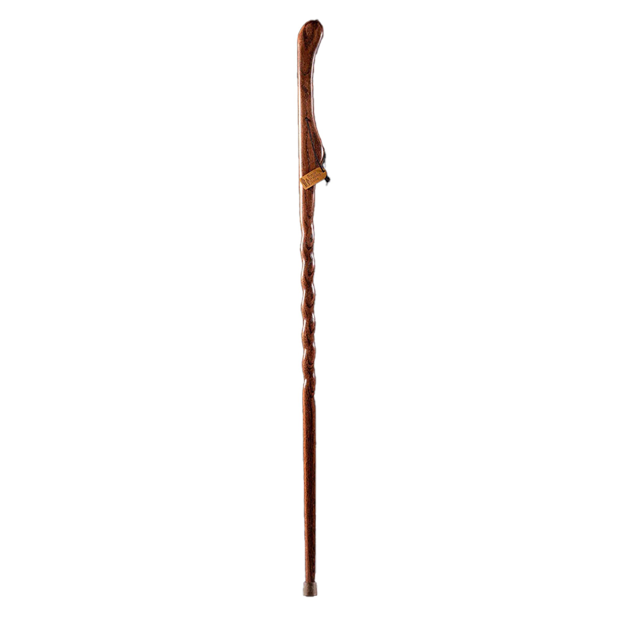 Brazos Twisted Oak Hitchhiker Handcrafted Walking Stick, 48-Inch, Red MK 1229043