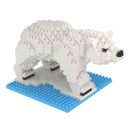 Mini Building Blocks: Polar Bear (398 pieces)